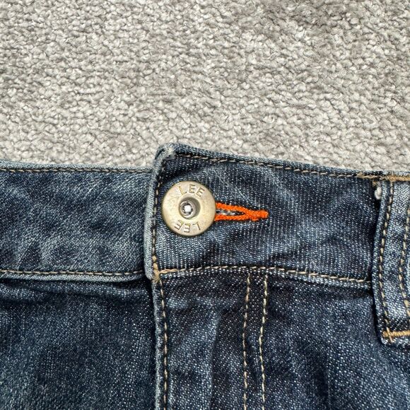 Lee Modern Series L342 Straight Leg Denim jeans 34x32 Blue Dark Wash Casual - Picture 3 of 15